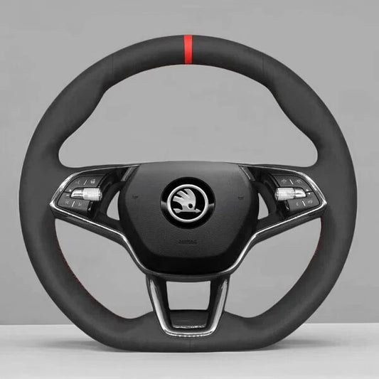 Steering Wheel Cover Wrap for Skoda | Octavia VRS Fabia 2021-2024