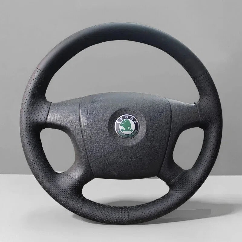 Steering Wheel Cover Wrap for Skoda | Fabia Octavia Roomster Superb 2004-2009