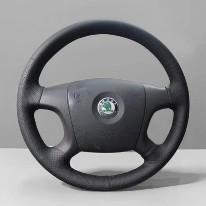 Steering Wheel Cover Wrap for Skoda | Fabia Octavia Roomster Superb 2004-2009