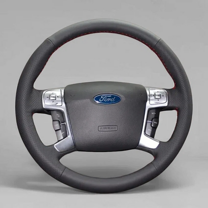 Steering Wheel Cover Wrap for Ford Mondeo Galaxy S-Max 2006-2015