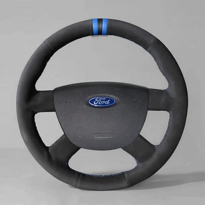 Steering Wheel Cover Wrap for Ford Focus C-Max Tourneo Connect 2004-2013