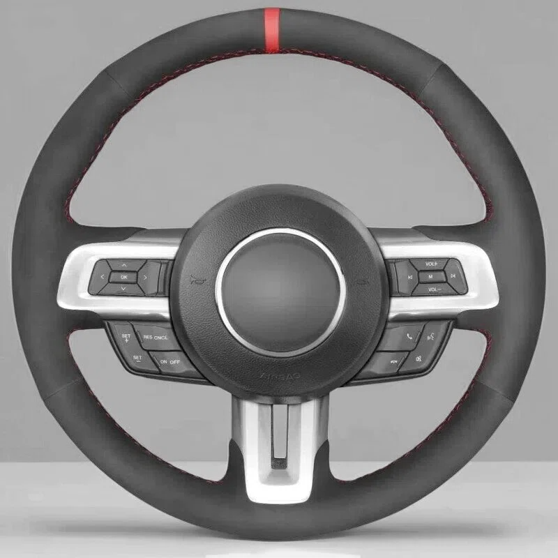 Steering Wheel Cover Wrap for Ford Shelby Mustang GT350 GT500