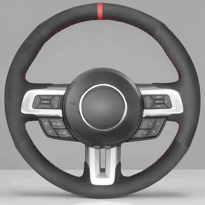 Steering Wheel Cover Wrap for Ford Shelby Mustang GT350 GT500