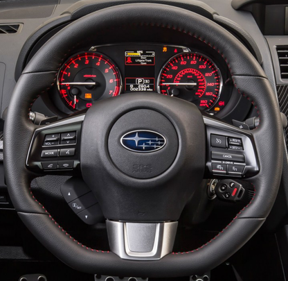 Steering Wheel Cover wrap for Subaru WRX (STI) Levorg 2015-2019