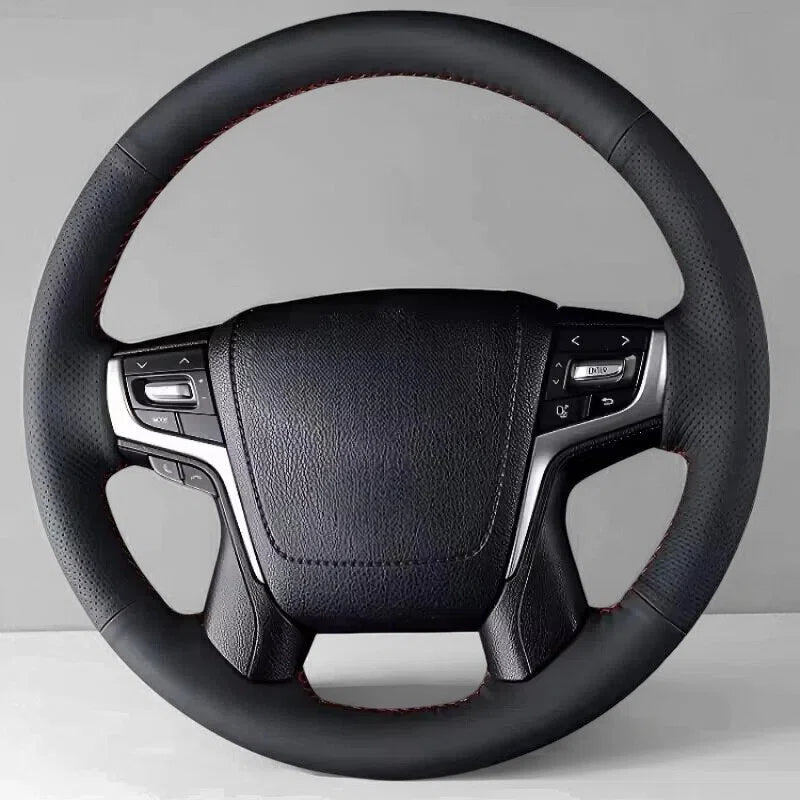 Steering Wheel Cover Wrap for Toyota Land Cruiser Prado 150 Series 200 Series Crown 2013-2024