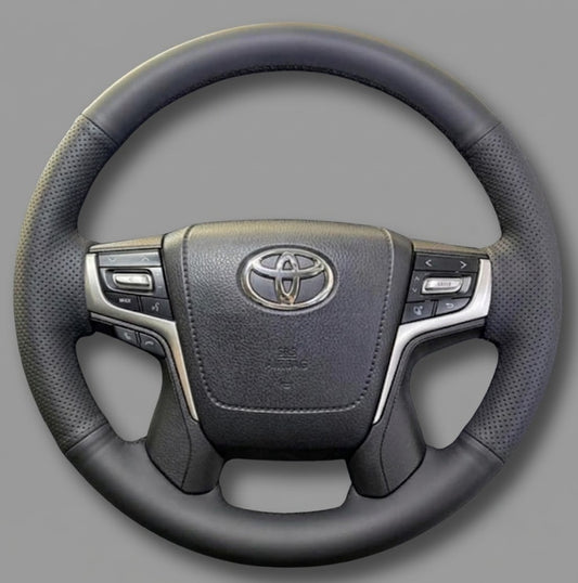 Steering Wheel Cover wrap for Toyota Land Cruiser 2015-2020 / Land Cruiser Prado 2017-2020 / Crown 2012-2018