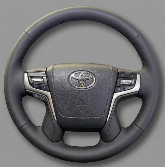 Steering Wheel Cover wrap for Toyota Land Cruiser 2015-2020 / Land Cruiser Prado 2017-2020 / Crown 2012-2018