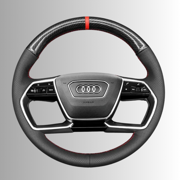 Steering Wheel Cover wrap for Audi A6 A7 A8 A8L S8 ETRON 2019-2023